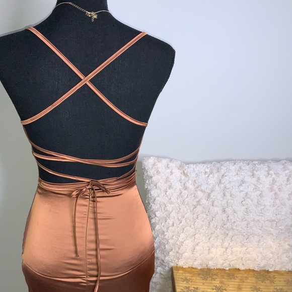 🔥Sexy Coffee Color Club Dress👀🔥 - Picture 4 of 8